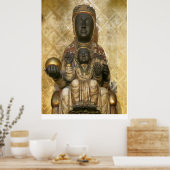 Die Schwarze Madonna von Montserrat Canvas Print Poster (Küche)