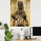 Die Schwarze Madonna von Montserrat Canvas Print Poster (Heimbüro)