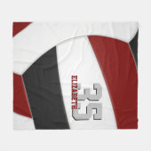 Die schwarze Mannschaft des Maroons färbt die Deko Fleecedecke (Vorderseite (Horizontal))