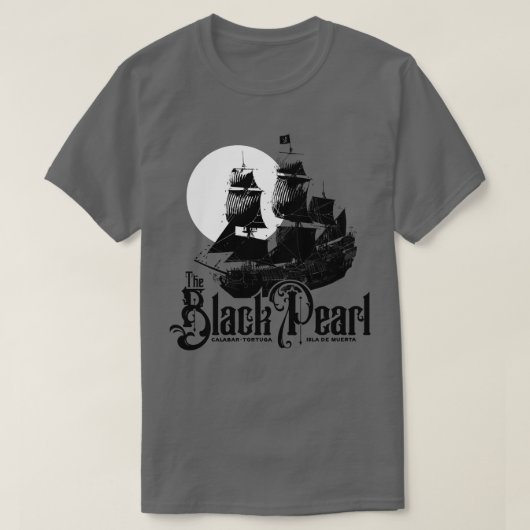 Die schwarze Perle T-Shirt (Design vorne)