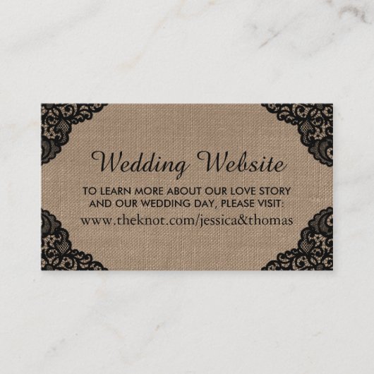 Die schwarze Piste auf der Website der Rustikalen  Begleitkarte (Vorderseite)