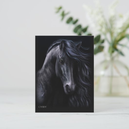 Die schwarze Postkarte (Stehend Vorderseite)