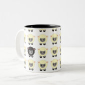 Die schwarze Schaf-Tasse Zweifarbige Tasse (Vorderseite Links)