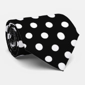 Die schwarze u. weiße Krawatte der (Gerollt)