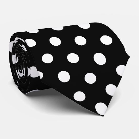 Die schwarze u. weiße Krawatte der (Gerollt)