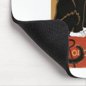 Die schwarze und weiße Katze Mousepad (Ecke)
