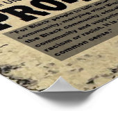 DIE SCHWARZE WALL STREET JOURNAL POSTER (Ecke)