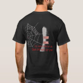Die schwarze Witwen-Perle T-Shirt (Rückseite)