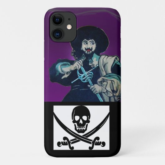 DIE SCHWARZEN CORSAIR-SCHWERTER, DIE SKULL ÜBERSCH Case-Mate iPhone HÜLLE (Rückseite)