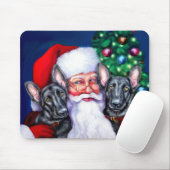Die schwarzen deutschen Schafhunde des Weihnachtsm Mousepad (Mit Mouse)