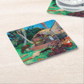 Die Schwarzen, Gauguin Rechteckiger Pappuntersetzer (angewinkelt)