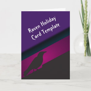 Die schwarzen Halloween-Karten des Raben Karte