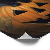 Die schwarzen Katzen Pumpkin Poster (Ecke)