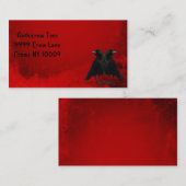 Die schwarzen Krähen Visitenkarte (Vorne/Hinten)