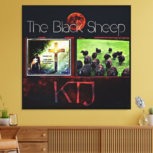 Die schwarzen Schafe Leinwanddruck (Insitu (Wohnzimmer))