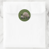 Die schwarzen Schafe Runder Aufkleber (Tasche)