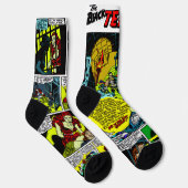 Die schwarzen Terror-Comic-Stricksocken Socken (Rechts)