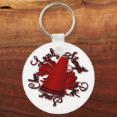 Die schwarzen und roten Qualitäten Schlüsselanhänger (Vorderseite)