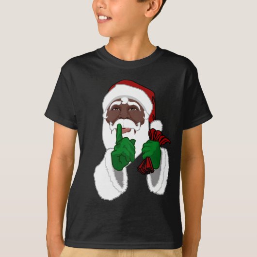 Die schwarzen Weihnachtshemden des afrikanischen W T-Shirt (Vorderseite)