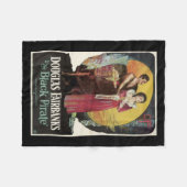 Die schwarzer Piraten-Vintage Film-Plakat-Decke Fleecedecke (Vorderseite (Horizontal))