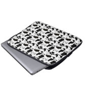 DIE SCHWARZKATZPATTER LAPTOPSCHUTZHÜLLE (Vorne Knopf)