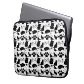 DIE SCHWARZKATZPATTER LAPTOPSCHUTZHÜLLE (Vorderseite Links)