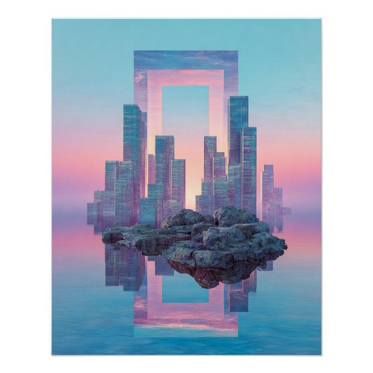 Die schwebende Schwelle Poster (Vorderseite)