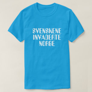 Die Schweden marschierten in Norwegen in norwegisc T-Shirt