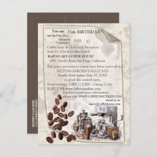 Die schwedische Kaffeehaustradition der Fika Ankündigungspostkarte