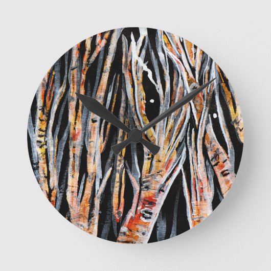 Die Schweigsamen Runde Wanduhr (Vorderseite)