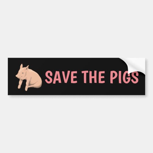 DIE SCHWEINCHELAUTOAUFKLEBER gerettet Autoaufkleber (Vorne)