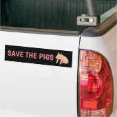 DIE SCHWEINCHELAUTOAUFKLEBER gerettet Autoaufkleber (Auf Lkw)