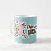 Die Schweine sind bereit zum Fliegen lustige Tasse (Vorderseite Links)