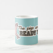 Die Schweine sind bereit zum Fliegen lustige Tasse (Mittel)