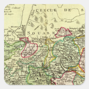 Die Schweiz 12 Quadratischer Aufkleber