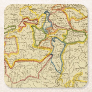 Die Schweiz 21 Rechteckiger Pappuntersetzer