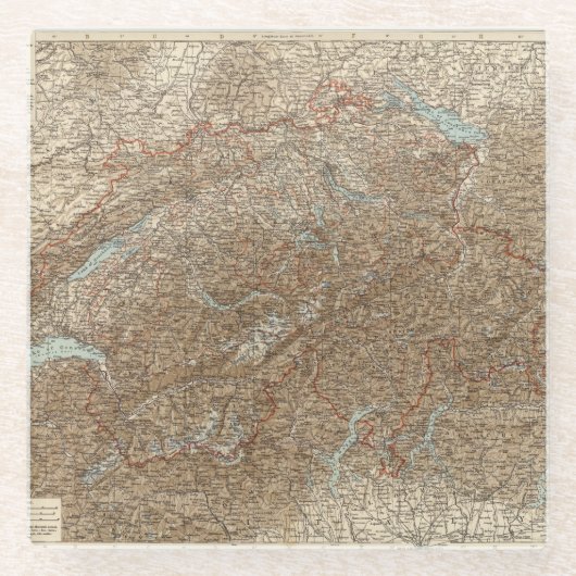 Die Schweiz 25 Glasuntersetzer (Vorderseite)