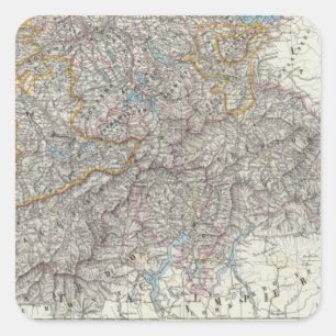 Die Schweiz 2 Quadratischer Aufkleber