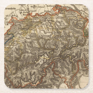 Die Schweiz 7 Rechteckiger Pappuntersetzer