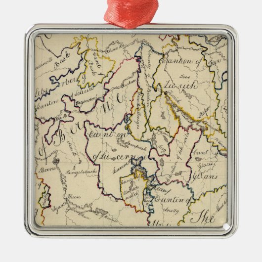 Die Schweiz 9 Ornament Aus Metall (Vorne)