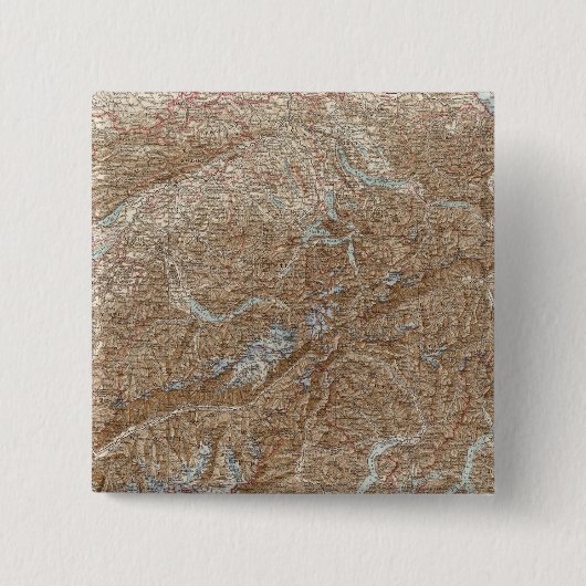 Die Schweiz Atlas Karte Button (Vorderseite)