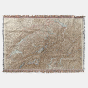 Die Schweiz, die Schweiz-Atlas-Karte Decke