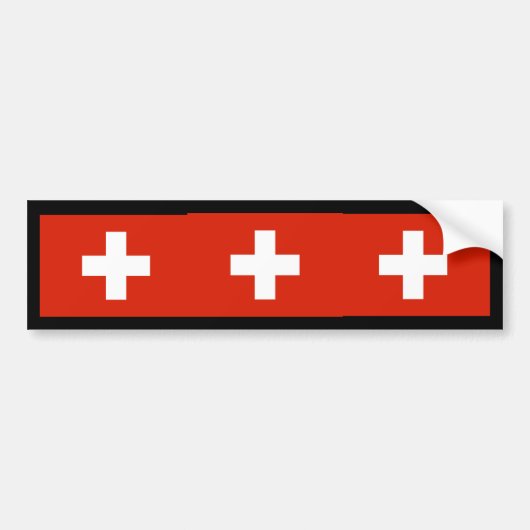 Die Schweiz, die Schweiz Autoaufkleber (Vorne)