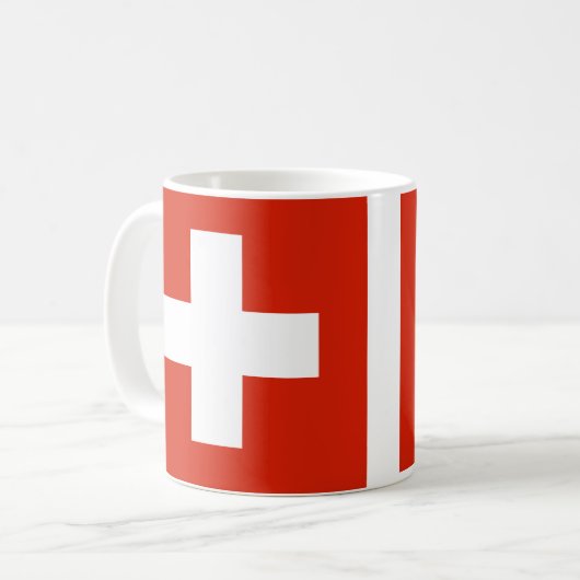 Die Schweiz, die Schweiz Kaffeetasse (Vorderseite Links)