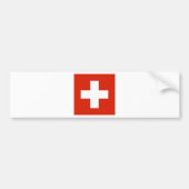 Die Schweiz-Flagge Autoaufkleber (Vorne)