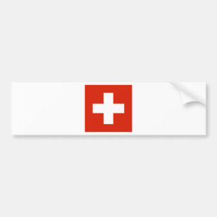 Die Schweiz-Flagge Autoaufkleber