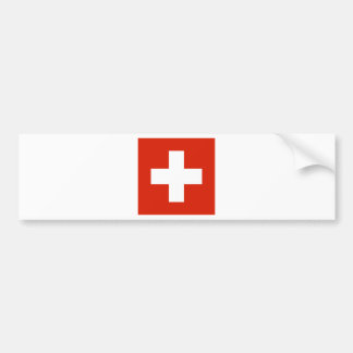 Die Schweiz-Flagge Autoaufkleber