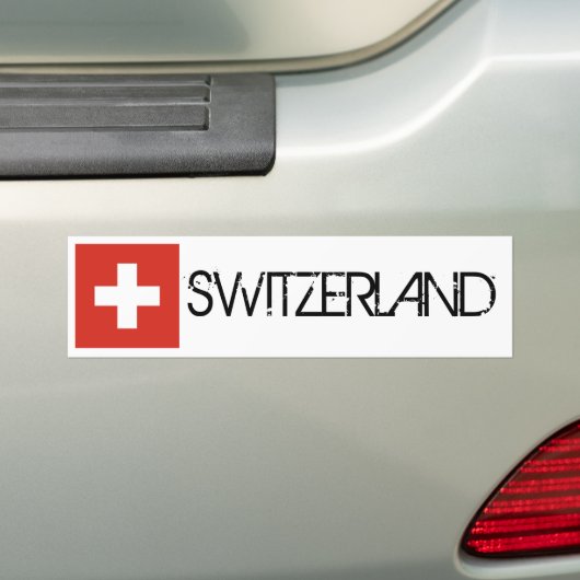 Die Schweiz-Flagge Autoaufkleber (Auf Auto)