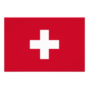 Die Schweiz-Flagge Fotodruck