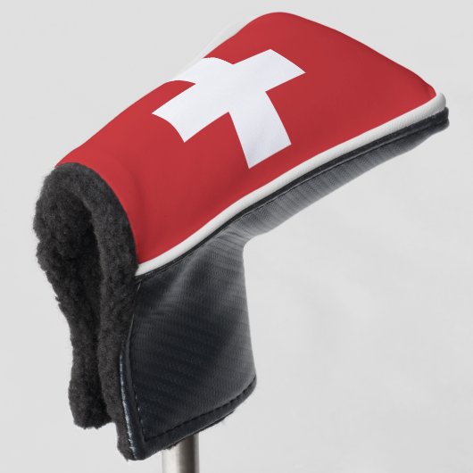 Die Schweiz-Flagge Golf Headcover (3/4 Vorderseite)